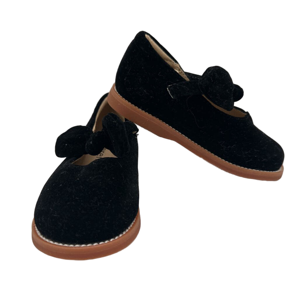 Velcro Clasp Velvet Mary Janes