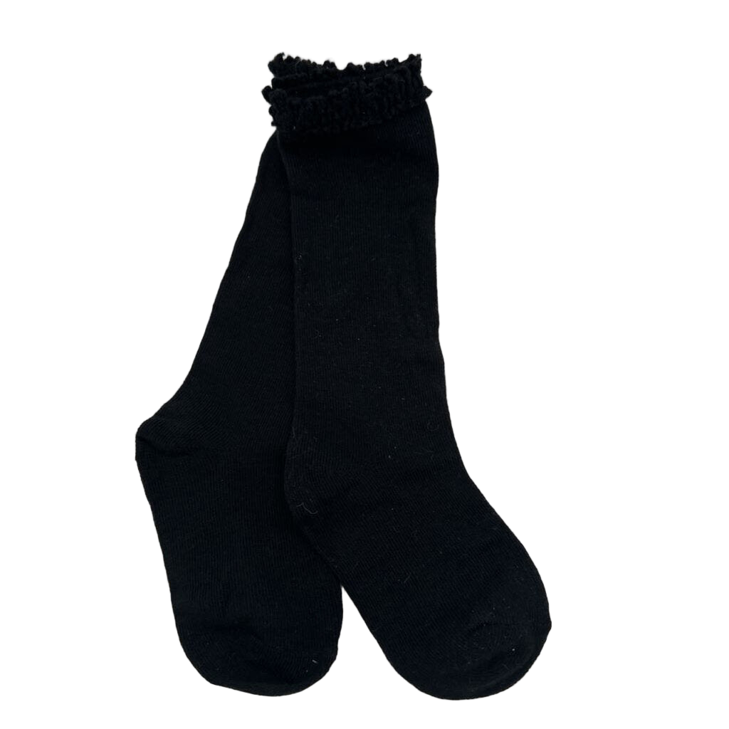 Ruffle Cuff Tall Socks
