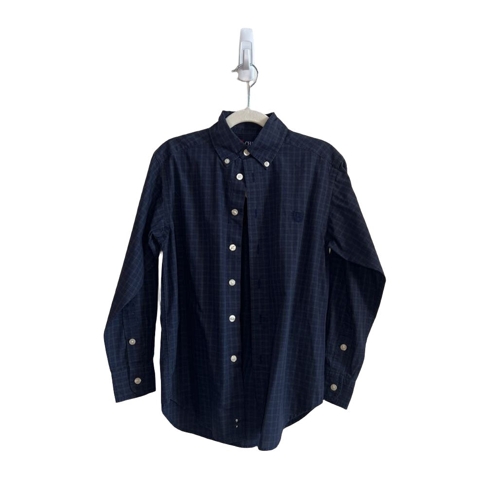 LS Button-up Collared Plaid