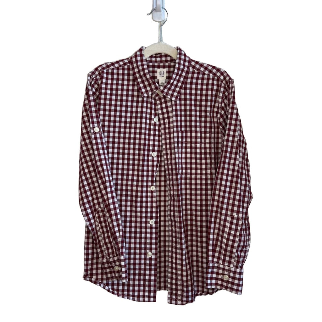 LS Button-up Collared Plaid