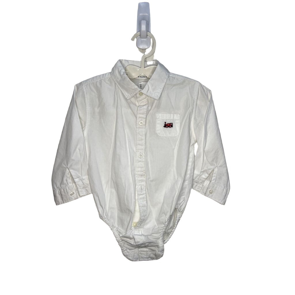 Collared Button-down Onesie