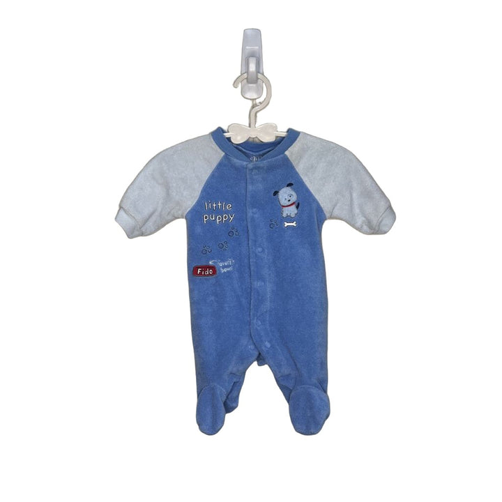 Fleece Footed Onesie PJs Little Puppy