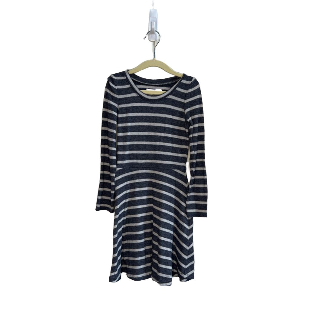 LS Cotton Dress / Striped