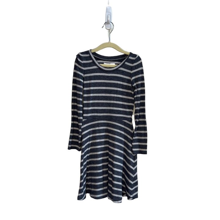 LS Cotton Dress / Striped