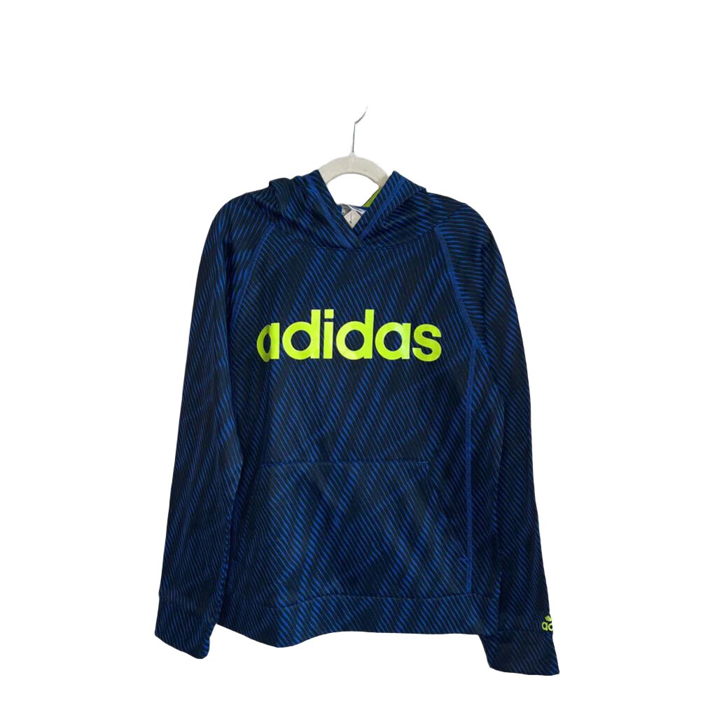 Pullover Hoodie / Adidas Logo / Striped Design