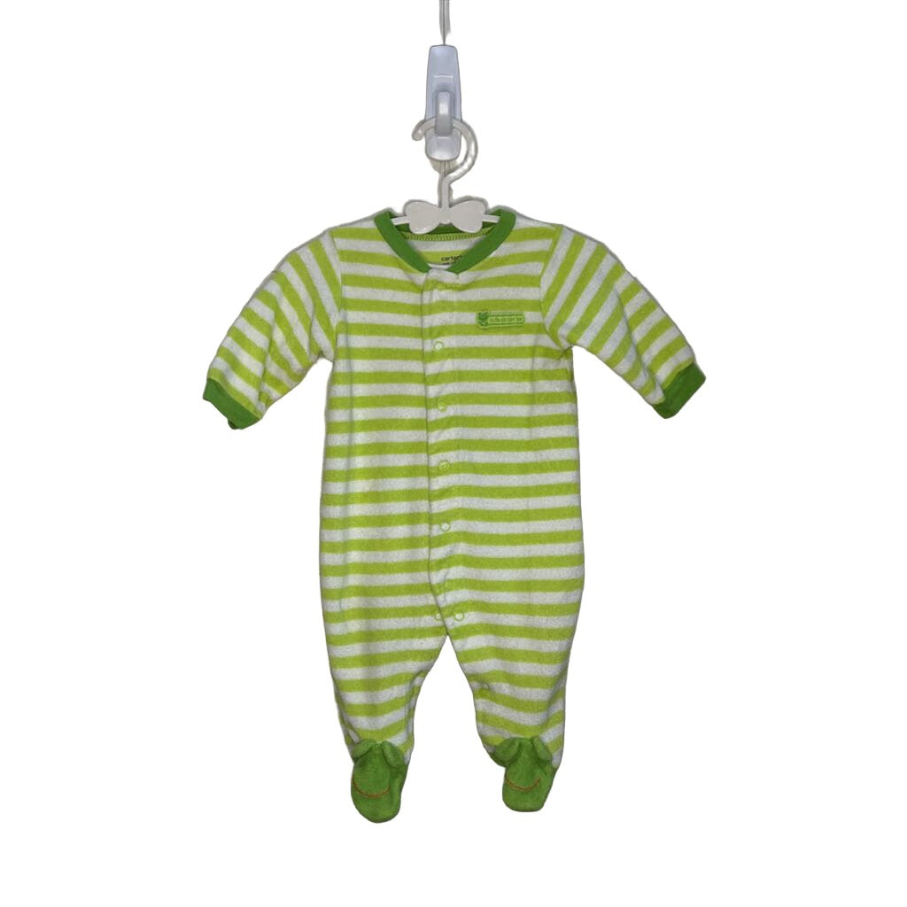 LS Fleece Striped Frog Sleeper