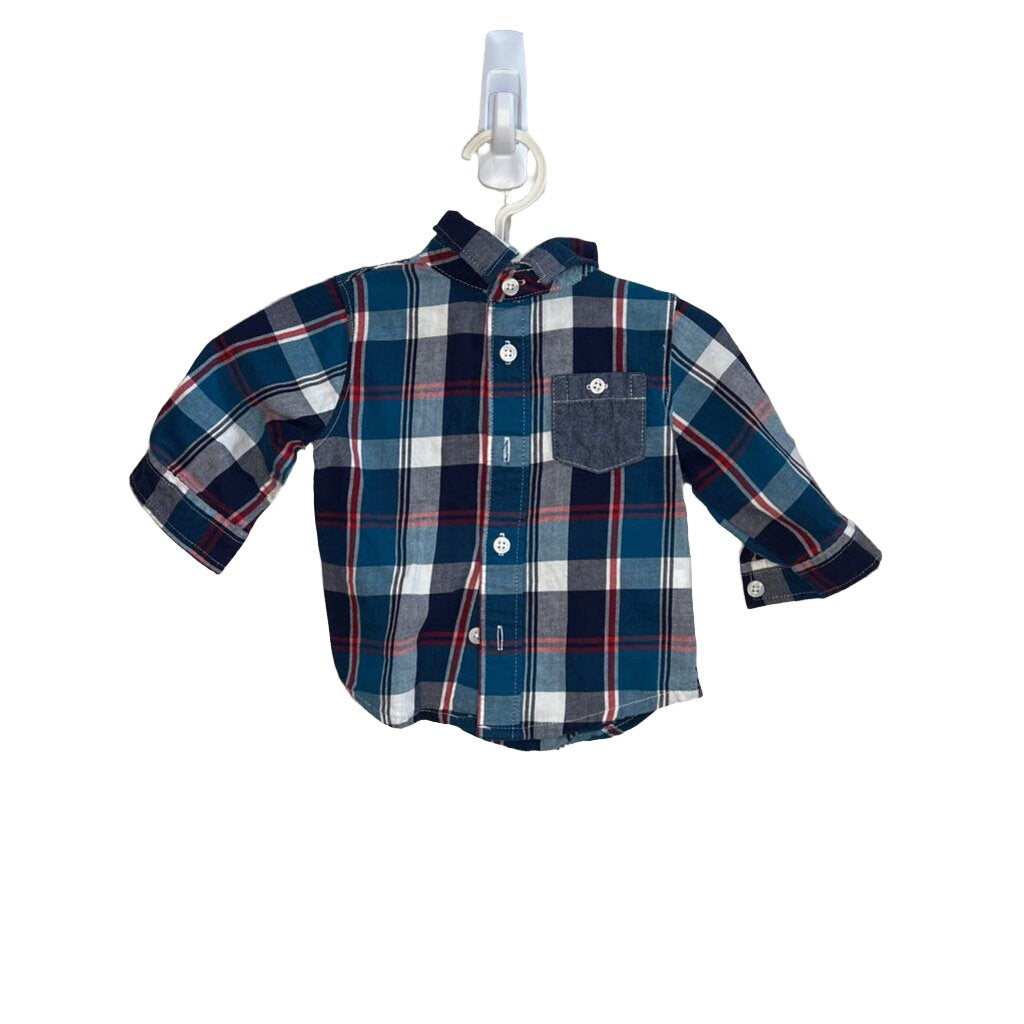 LS Plaid Button-Down Shirt