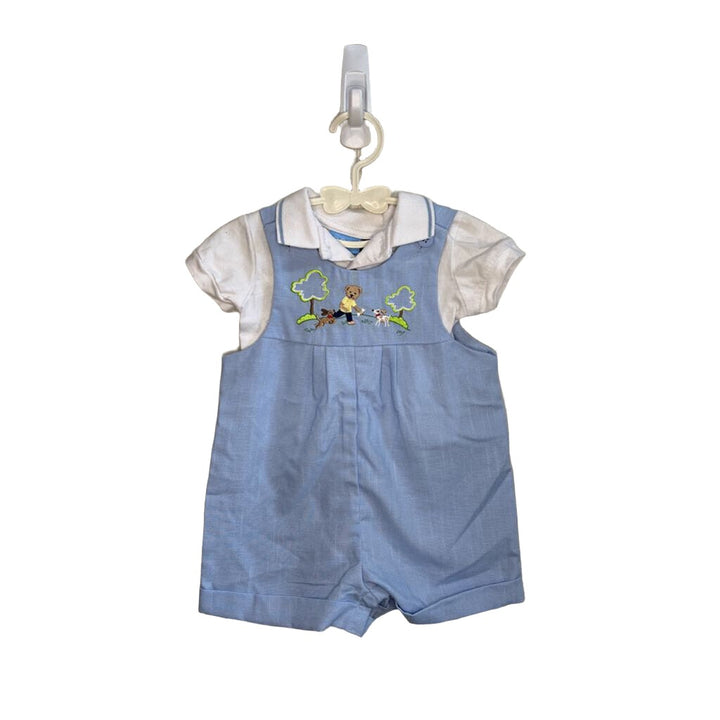 Blue Bear Romper