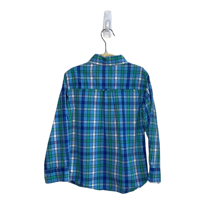 Plaid Button-down Collared Shirt