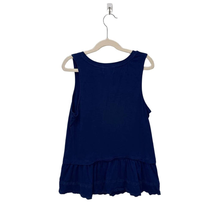 Sleeveless Top w/Ruffle