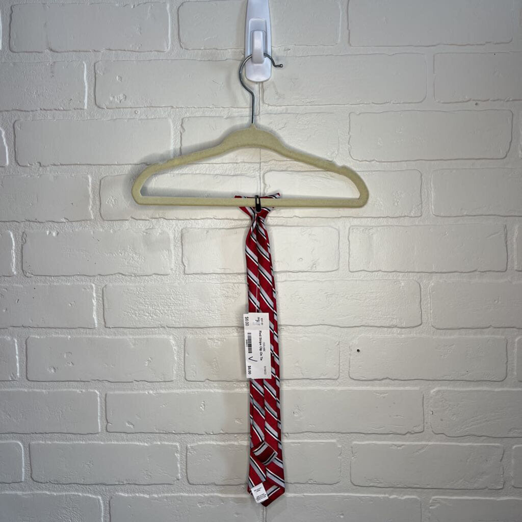 Stripe Clip-on Tie