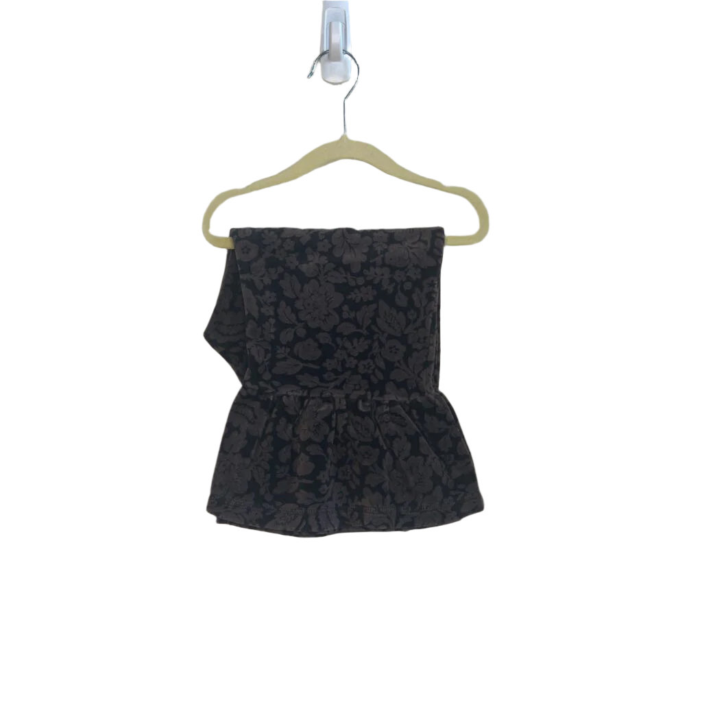 Velour Ruffled Pants