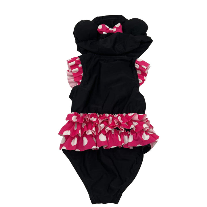 Hooded One Pc Bathing Suit / Minnie Mouse