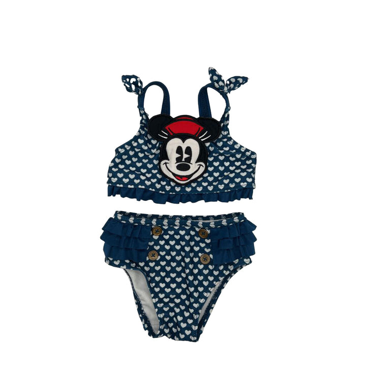 Two Pc Bathing Suit / Minnie / Hearts