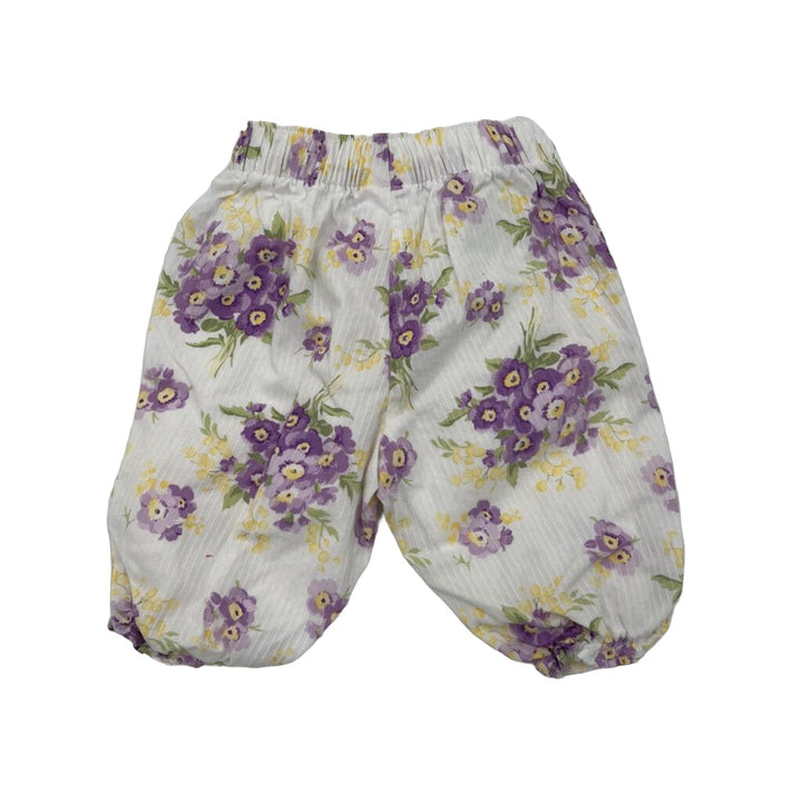 Elastic Waist Blouse Pants / Flowers