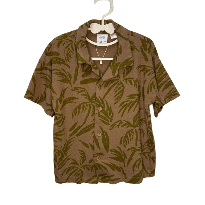 SS Collared Shirt - Palm Trees