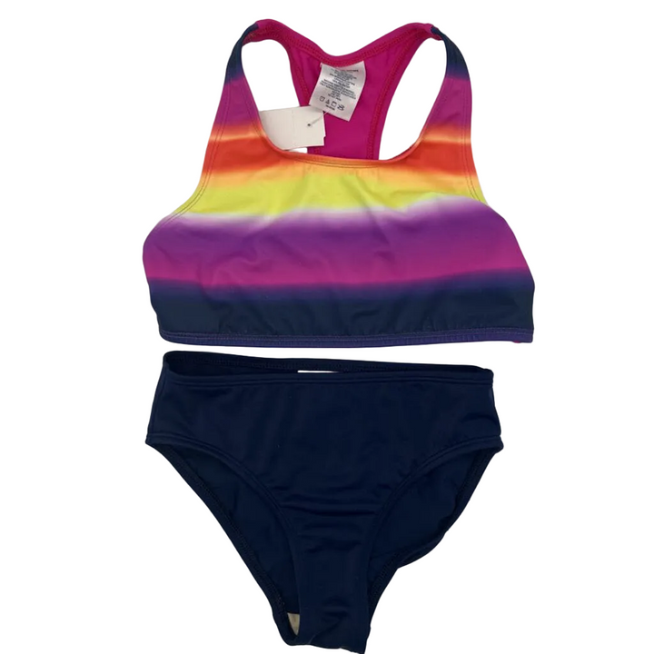2 Pc Bathing Suit / Rainbow Top