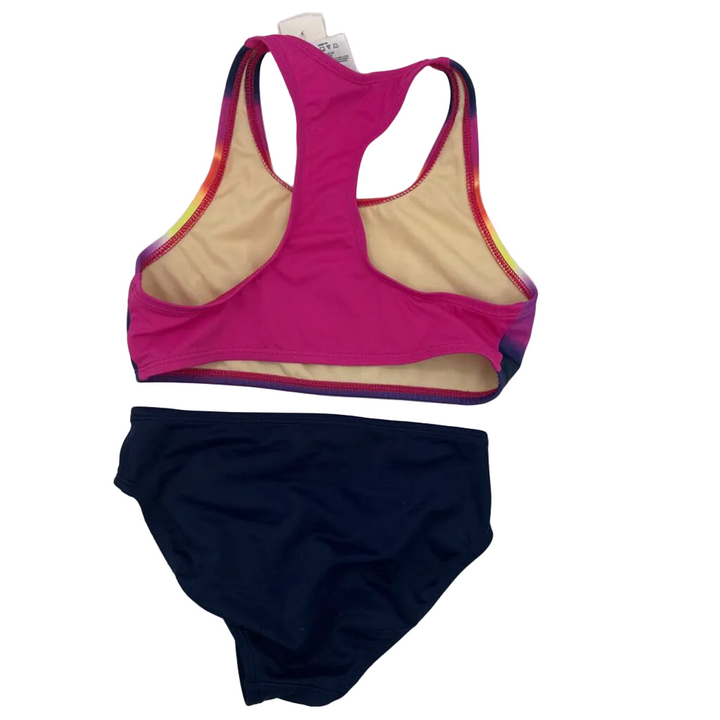 2 Pc Bathing Suit / Rainbow Top