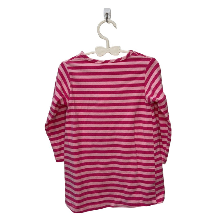 LS Striped Dress / Flower
