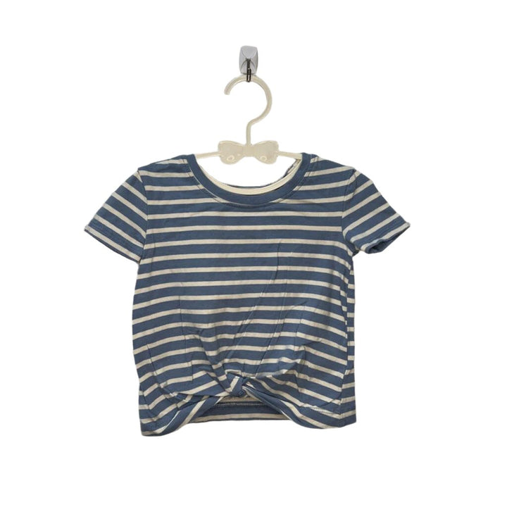 SS Tie Front Shirt / Stripes