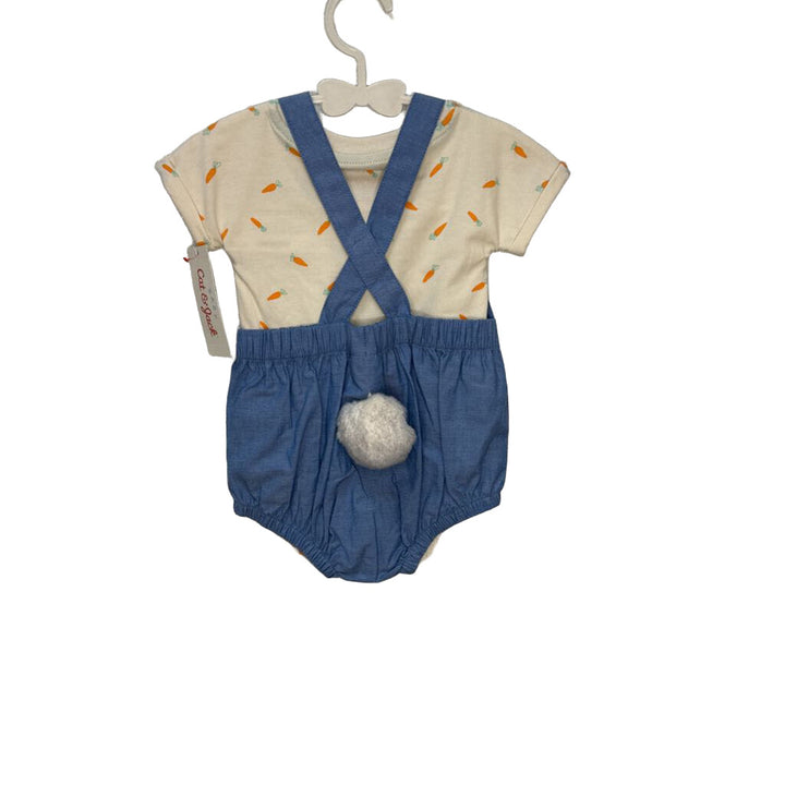 Bunny Overall Onesie Set