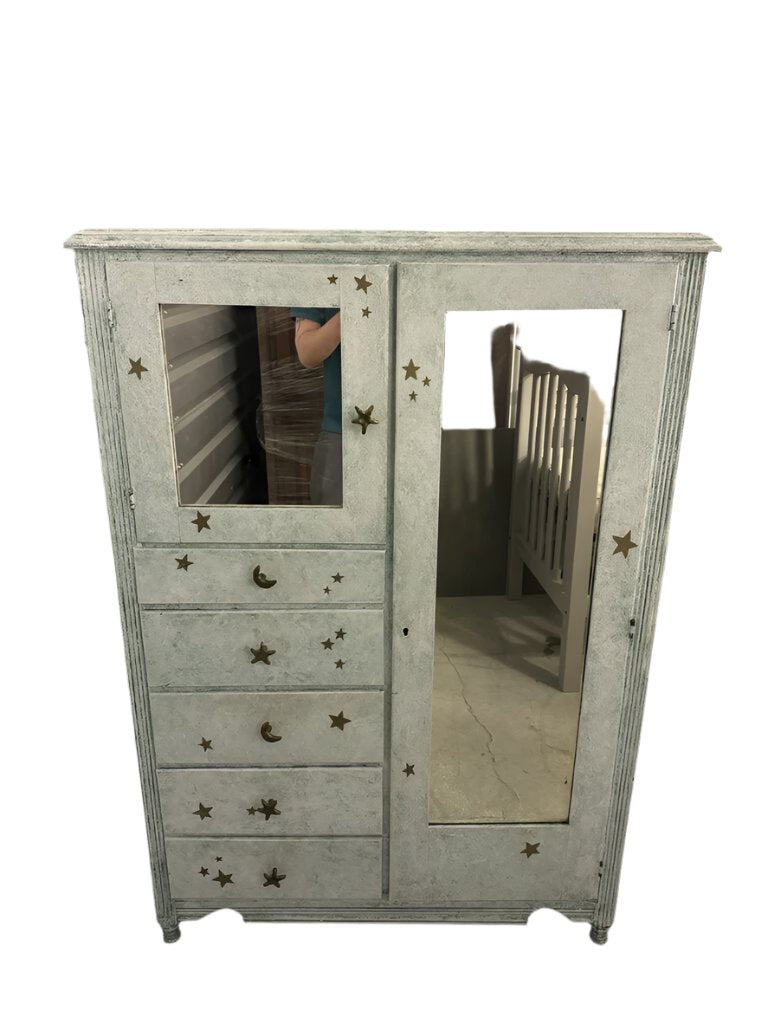 Vintage Painted Armoire