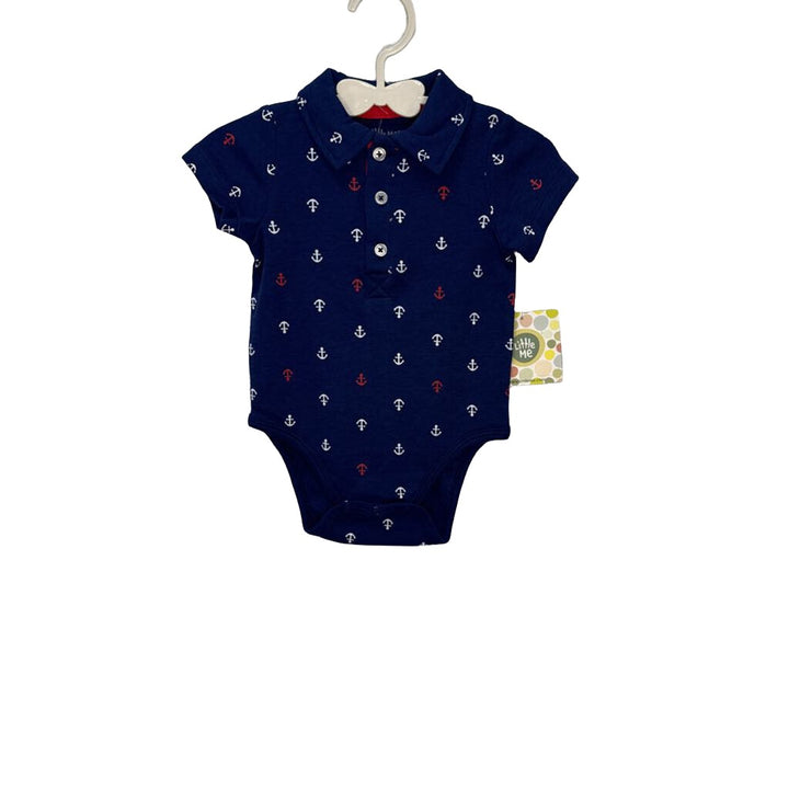 SS Collared Onesie / Anchors