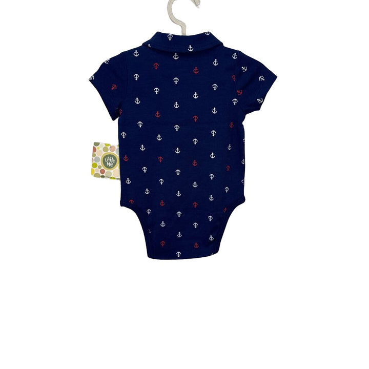 SS Collared Onesie / Anchors