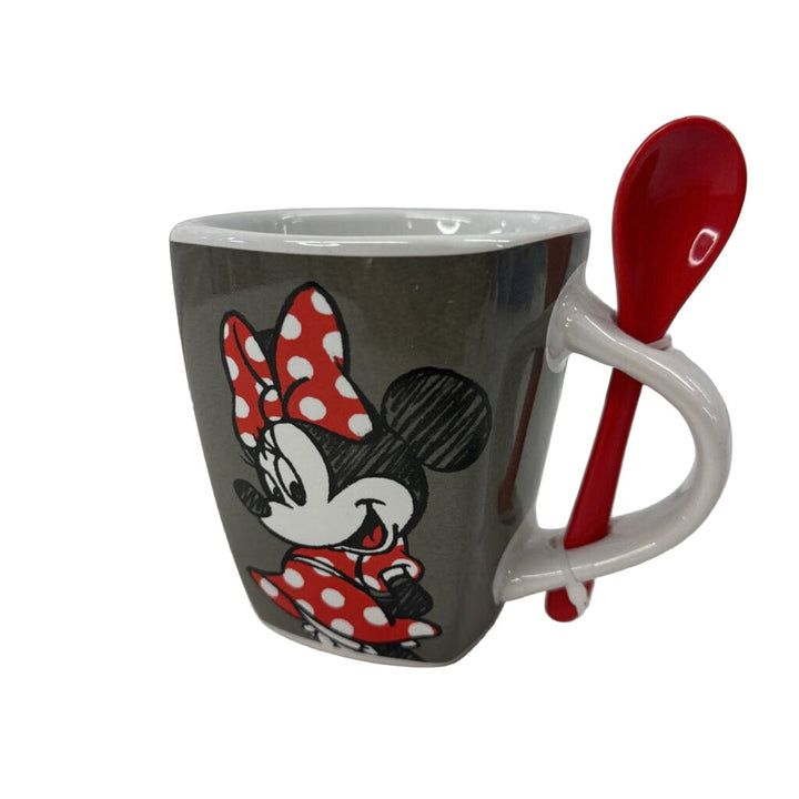 Coffee Mug w Spoon / Mickey & Minnie