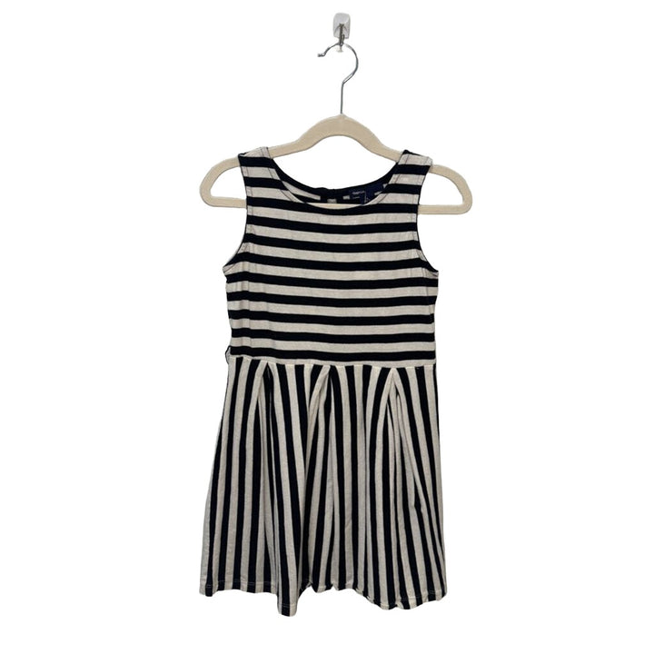 Sleeveless Cotton Dress / Stripes