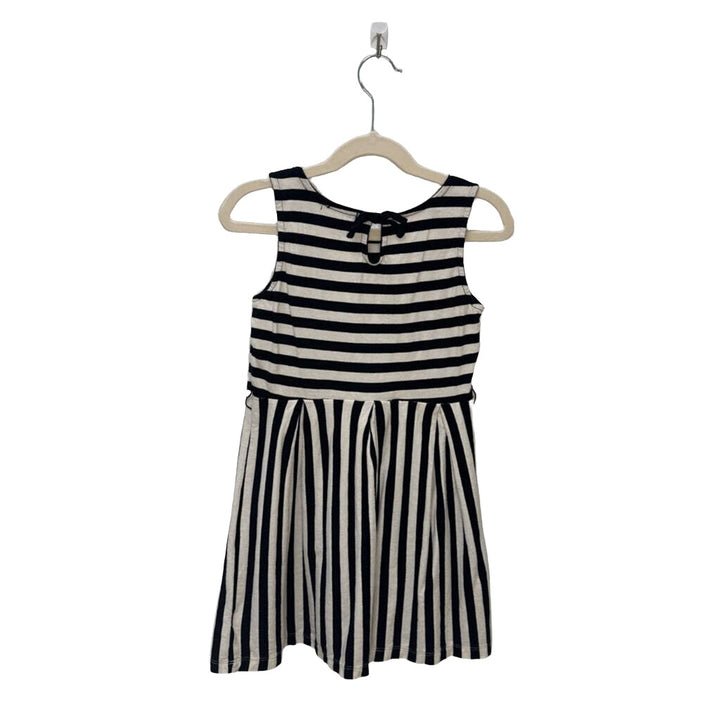 Sleeveless Cotton Dress / Stripes