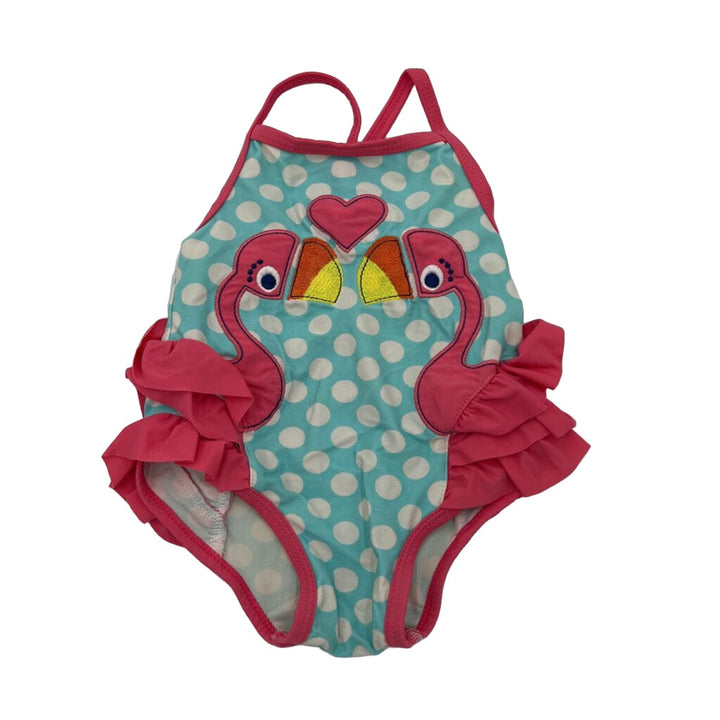 One Pc Bathing Suit / Flamingo