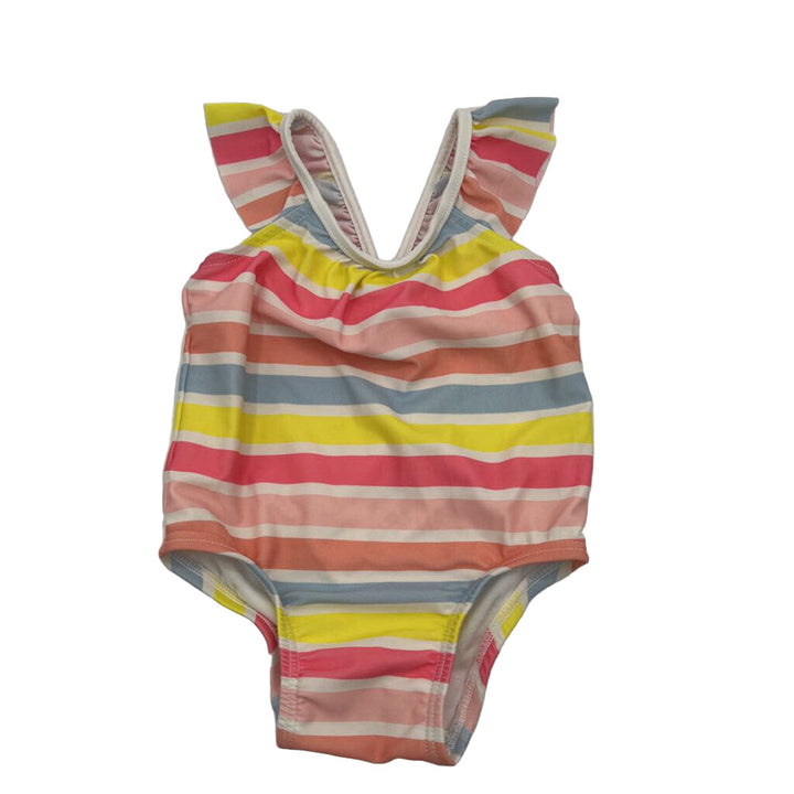 One Piece Striped Swimsuit