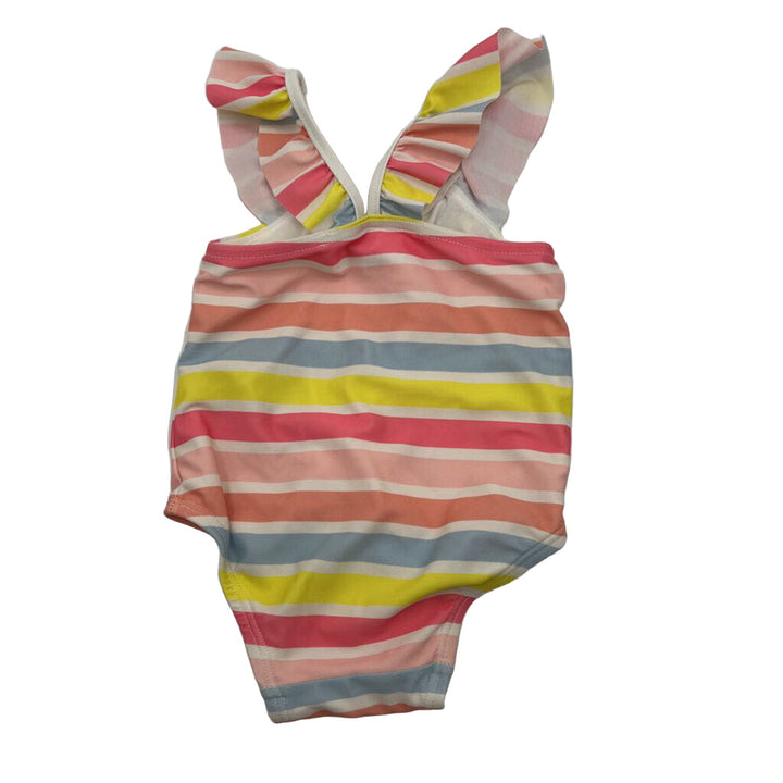 One Piece Striped Swimsuit