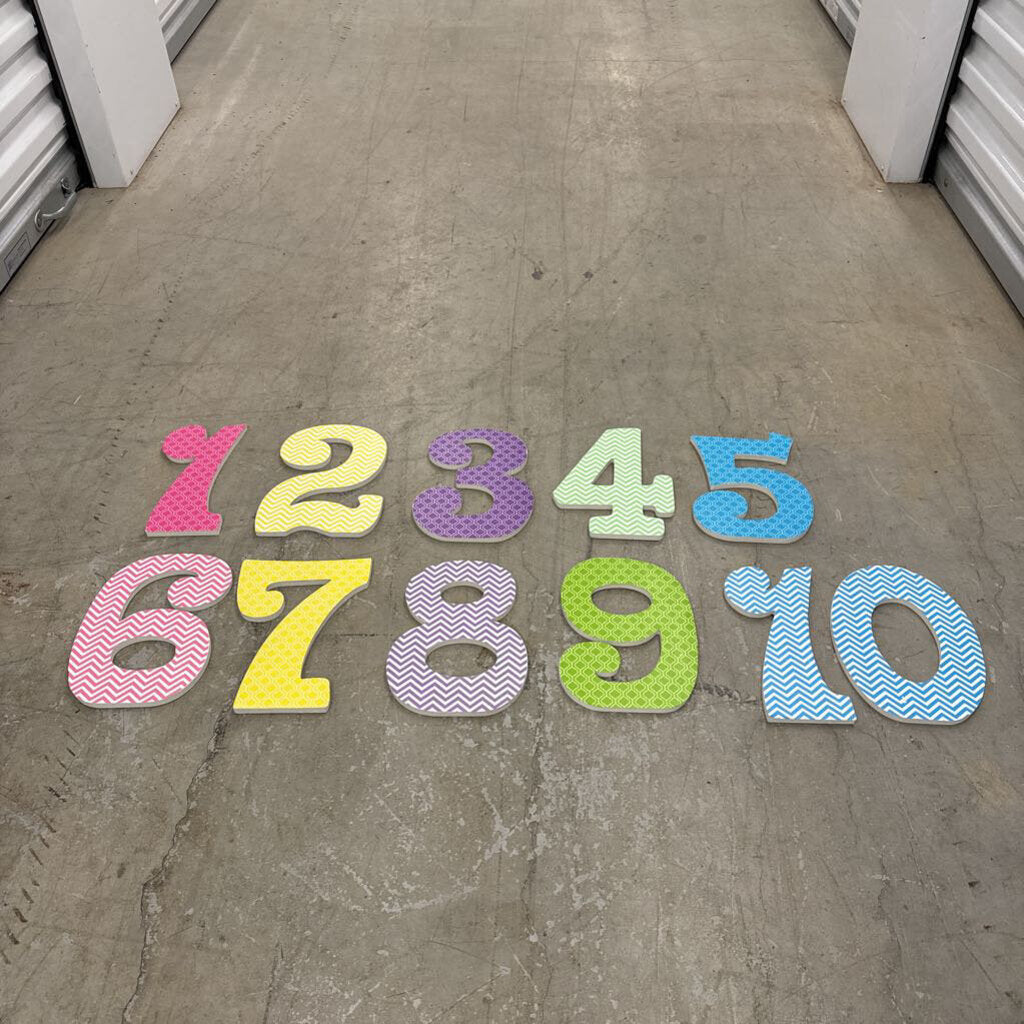 Wooden Numbers Set 1-10
