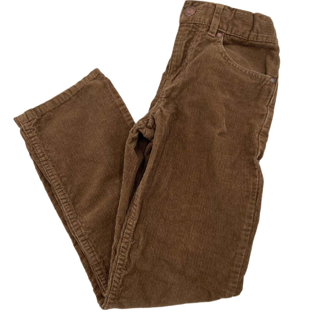 Adjustable Waist Corduroy Pants
