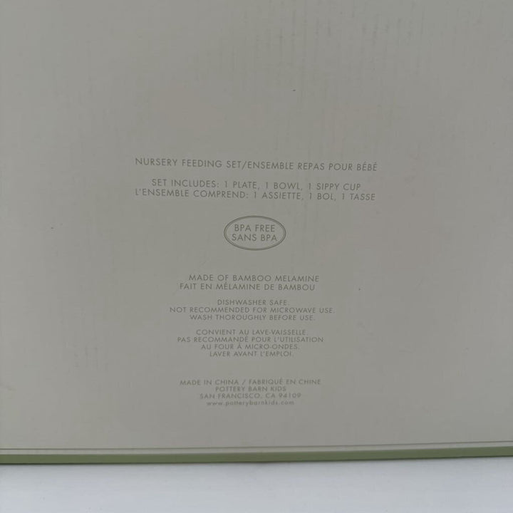 Nursery feeding set