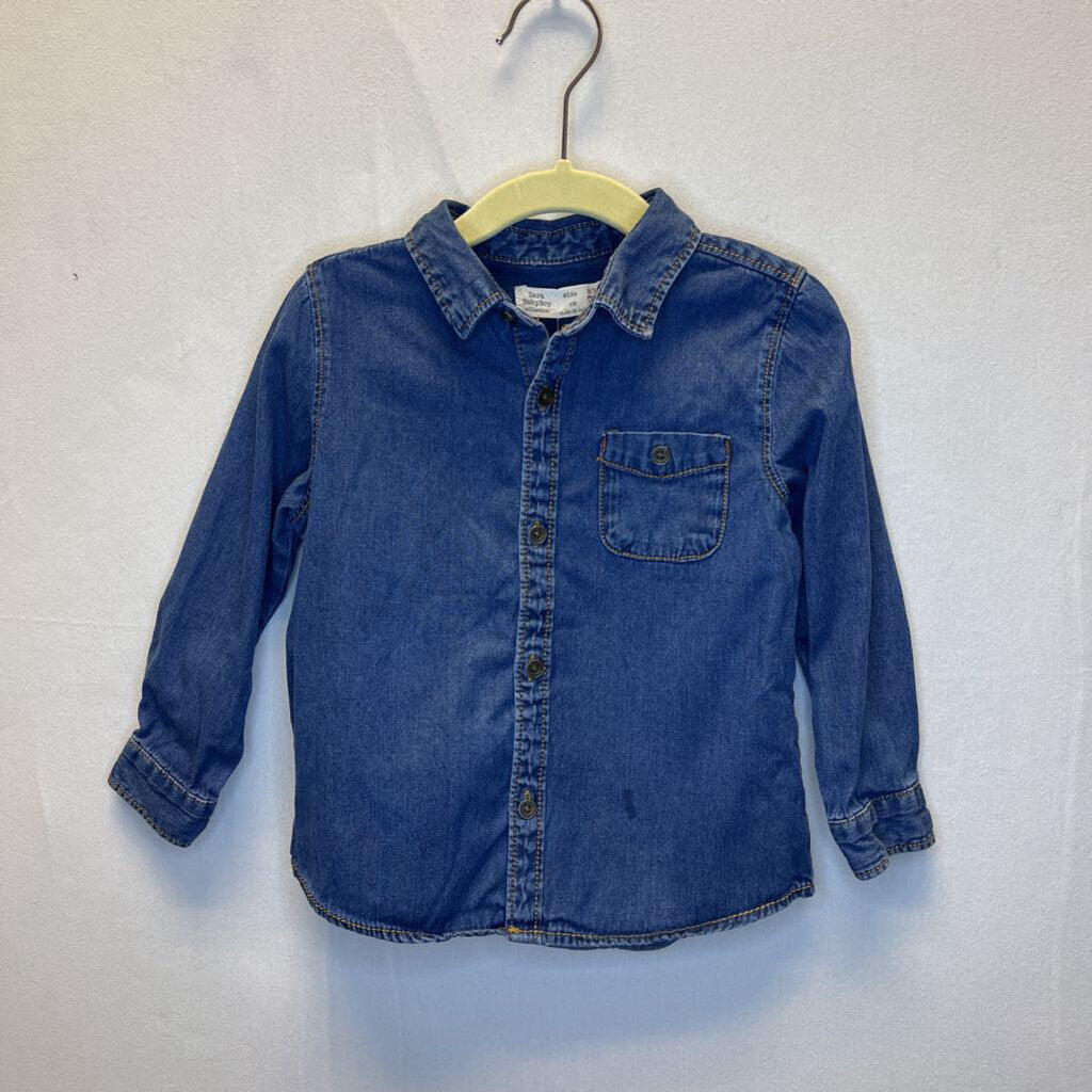 Collared Denim Shirt