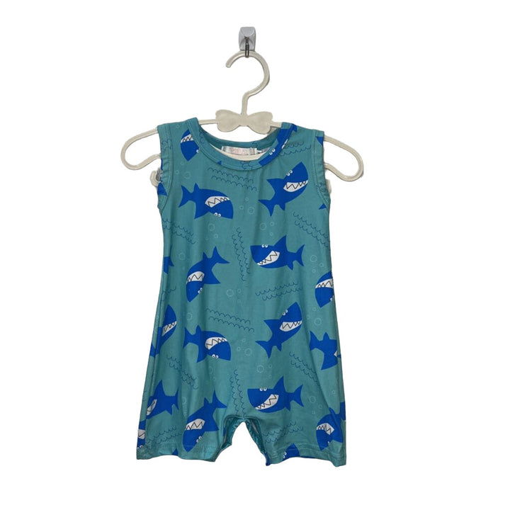 Sleeveless Shark Romper