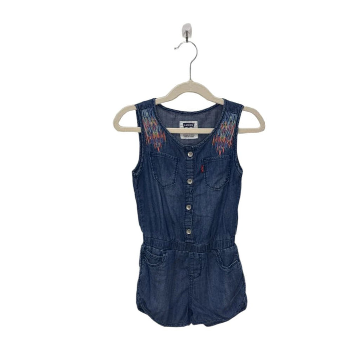 Sleeveless Denim Romper