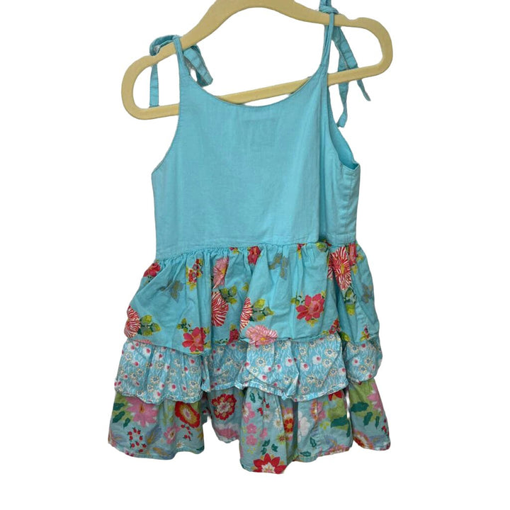 Spaghetti Strap Cotton Dress / Flowers