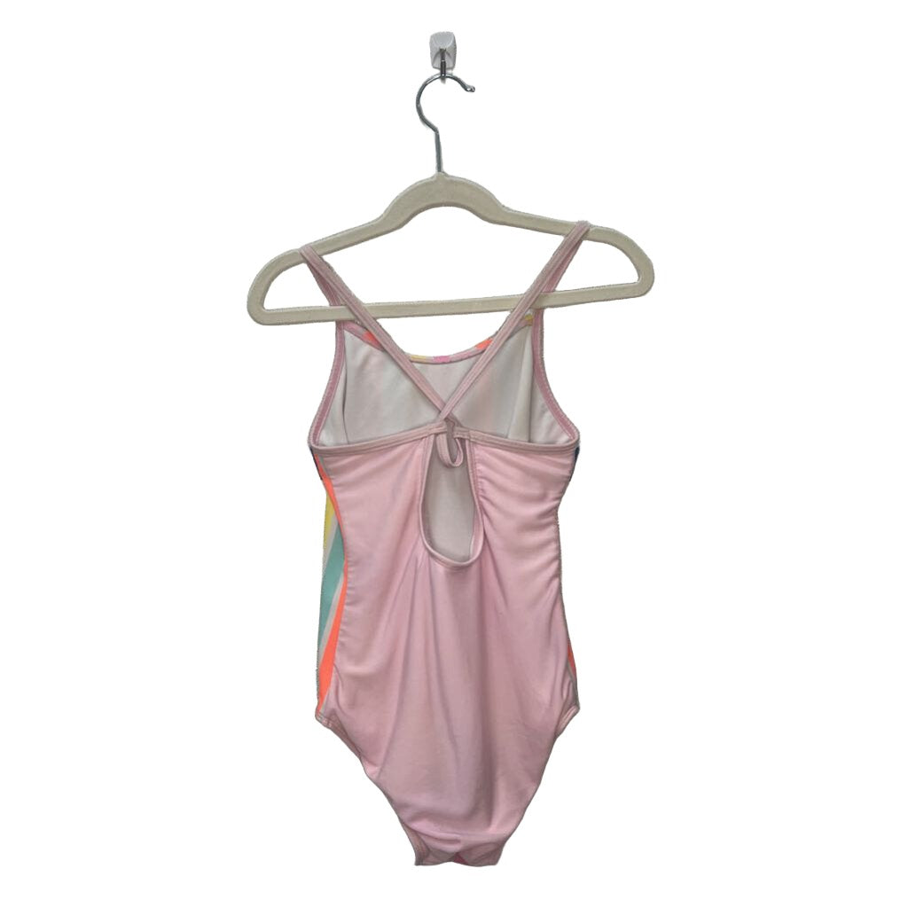 One Pcs Striped Bathing Suit
