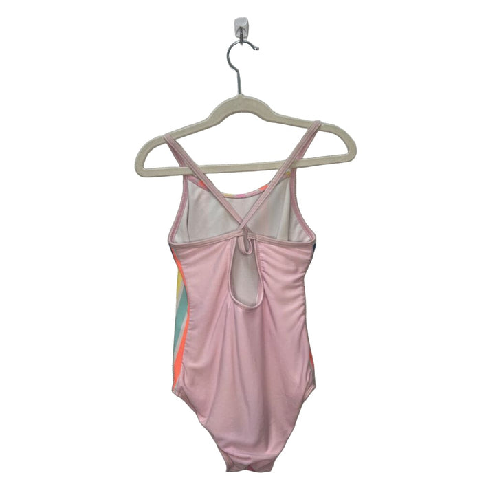 One Pcs Striped Bathing Suit