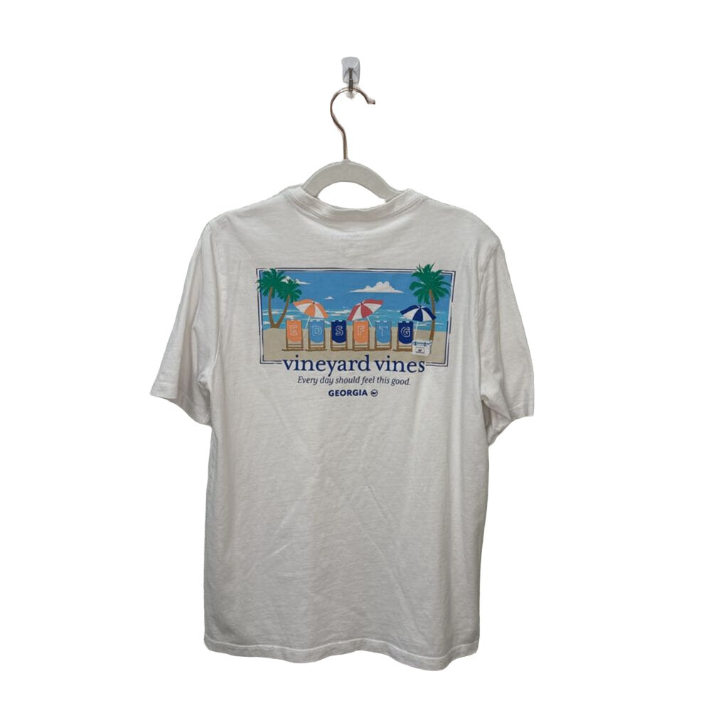 SS Shirt / Beach Scene On Back