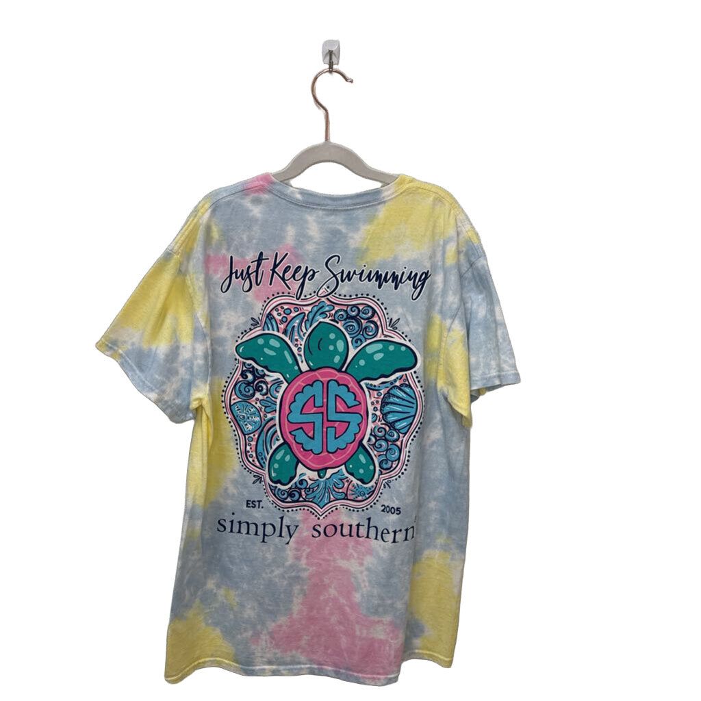 SS Tie Dye Shirt / Just Keep Swimming