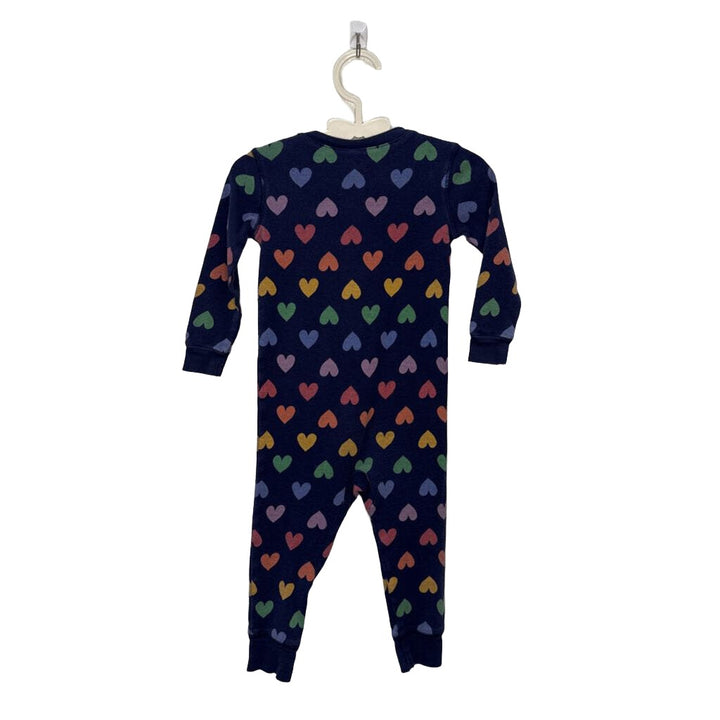 LS Footless Onesie / Hearts