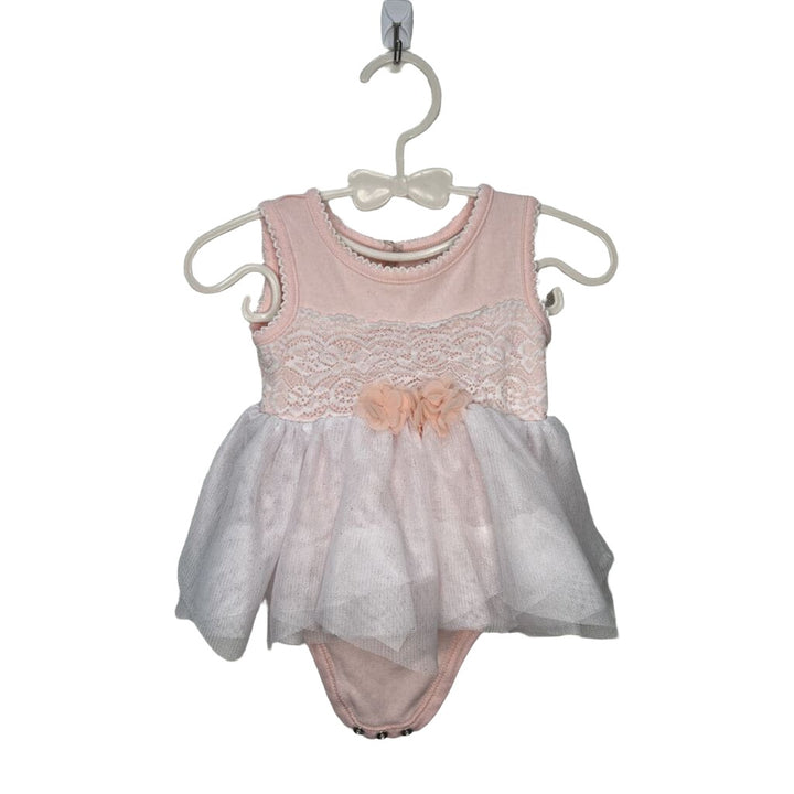 Sleeveless Romper w/ Tulle Skirt