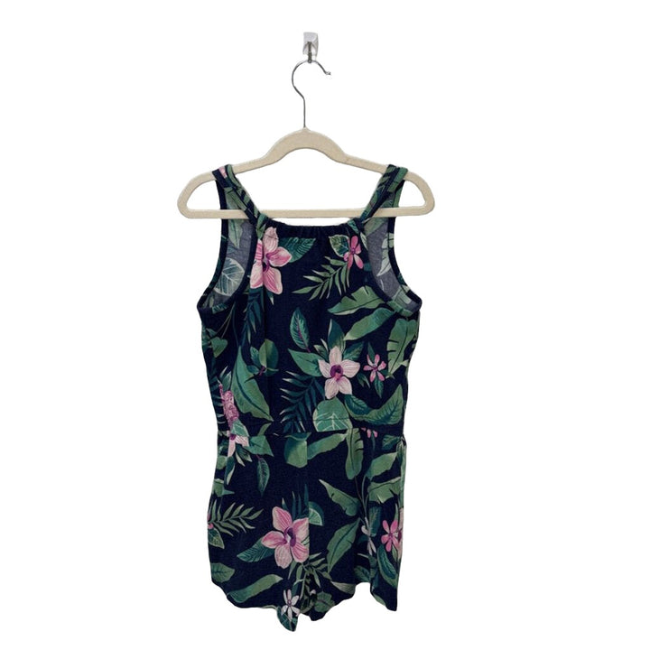 Tank Cotton Romper / Hawaiin Flowers