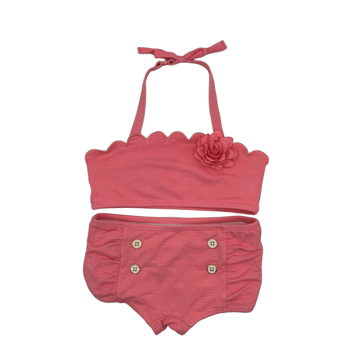 Two Piece Bathing Suit / Large Buttons