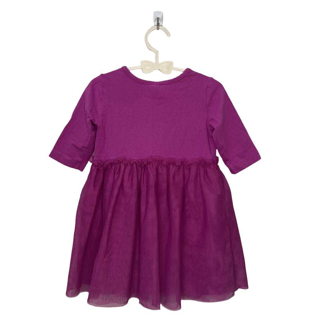 Qtr Sleeve Dress + Tulle Skirt